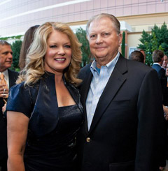 Burt Sugarman and his wife, Mary Hart. 