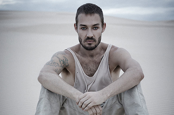 Daniel Johns from the set of his video for 'Aerial Love'