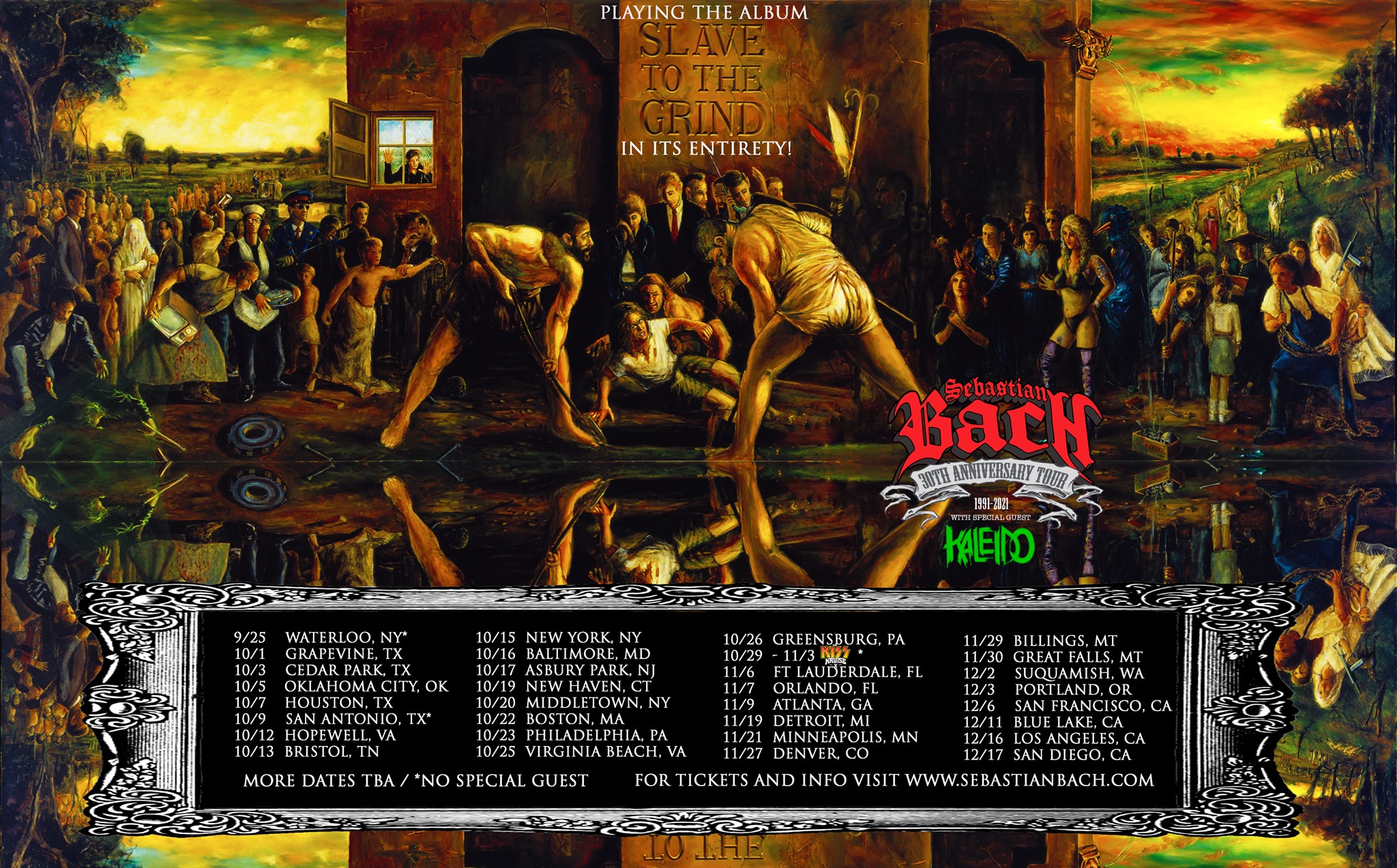 SEBASTIAN BACH s Slave To The Grind 30th Anniversary Tour Set