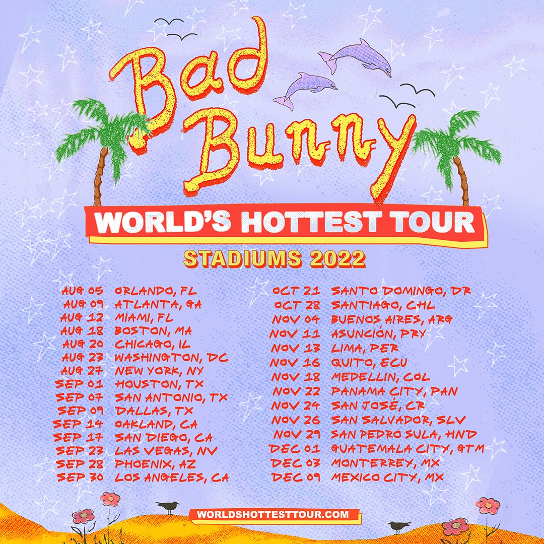 Bad Bunny announces new world tour: Here's the full 29-date