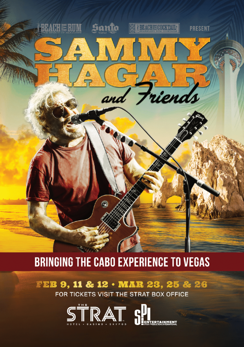 Sammy Hagar Returns to Las Vegas for “Sammy Hagar & Friends” Residency at The STRAT Hotel