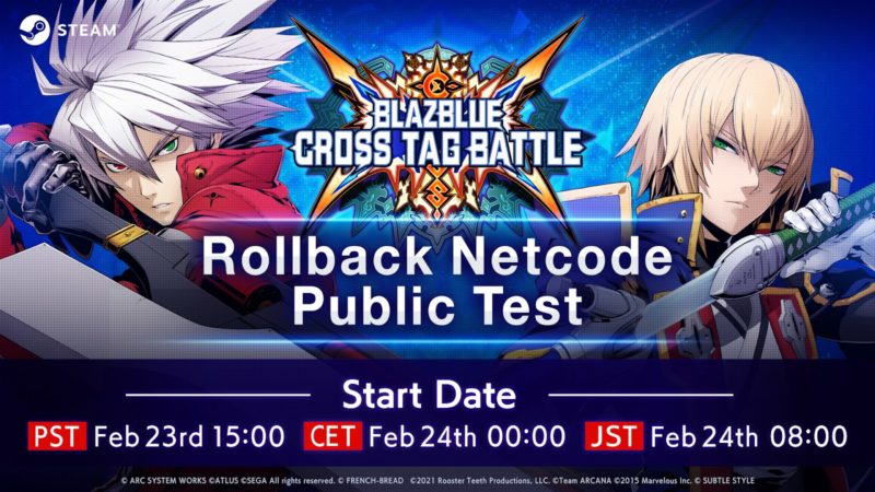 BlazBlue: Cross Tag Battle Rollback Netcode Arrives April 2022