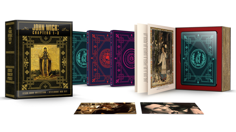 John Wick Stash Book Collection – SteelBook® Box Set arrives on 4K Ultra HD™ + Blu-ray™ + Digital SteelBook