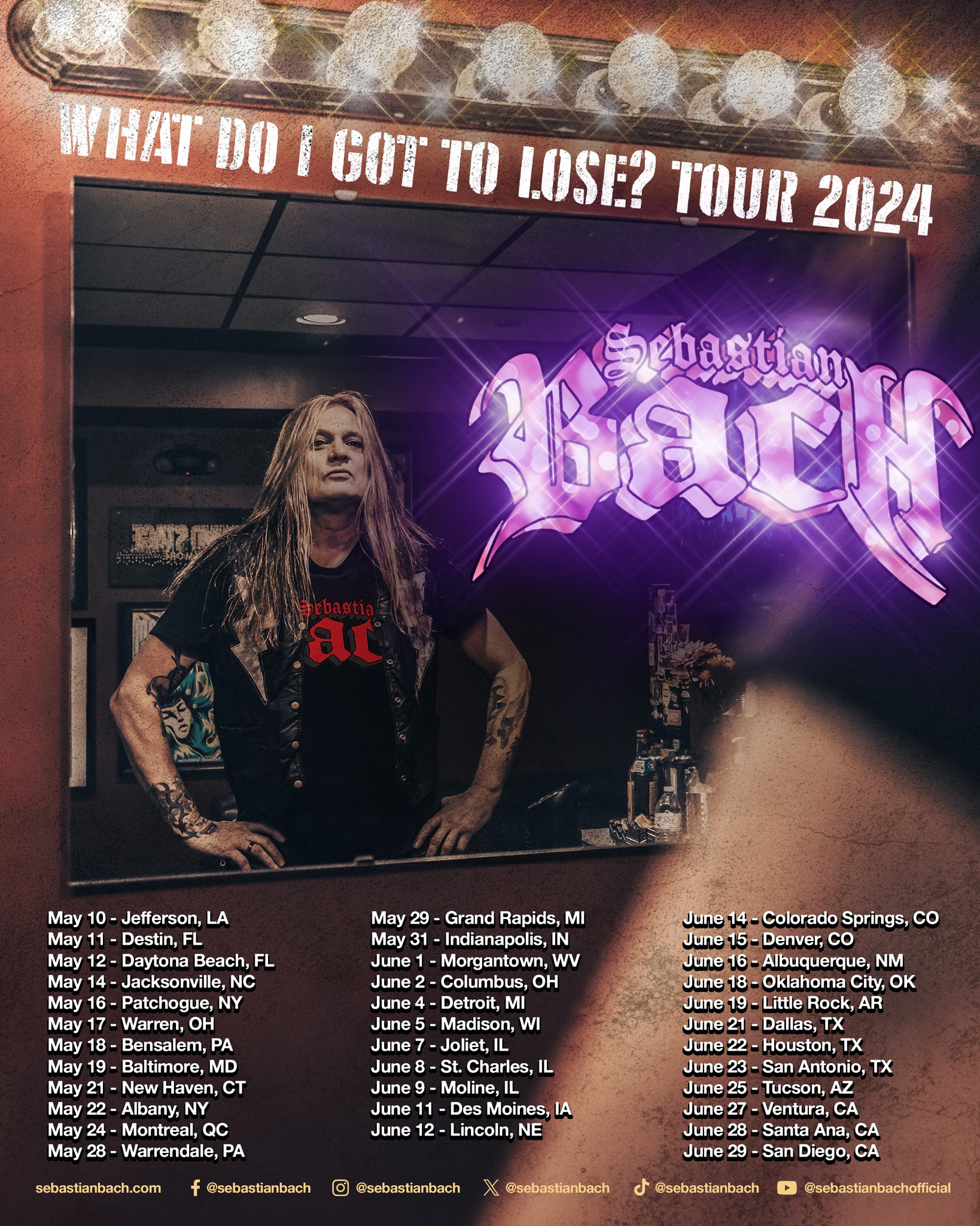 Sebastian Bach 2024 Tour